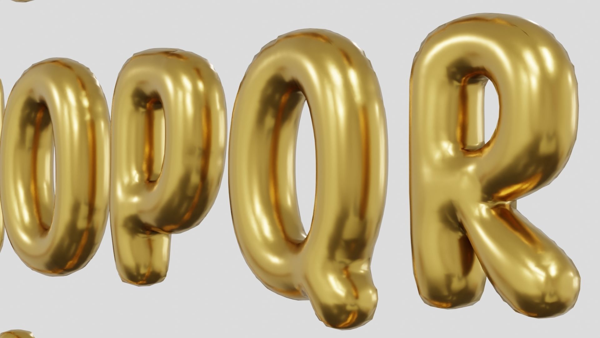Balloons Alphabet and Numbers 3D model_7