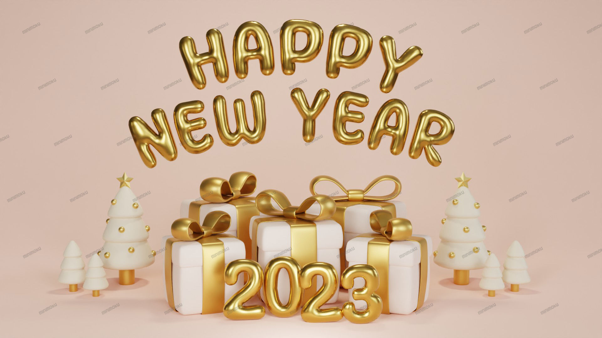 Balloons Alphabet and Numbers 3D model_2