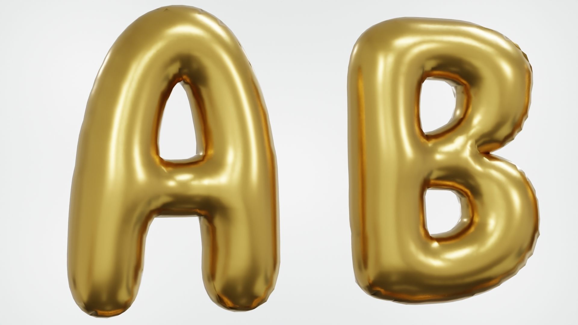 Balloons Alphabet and Numbers 3D model_6