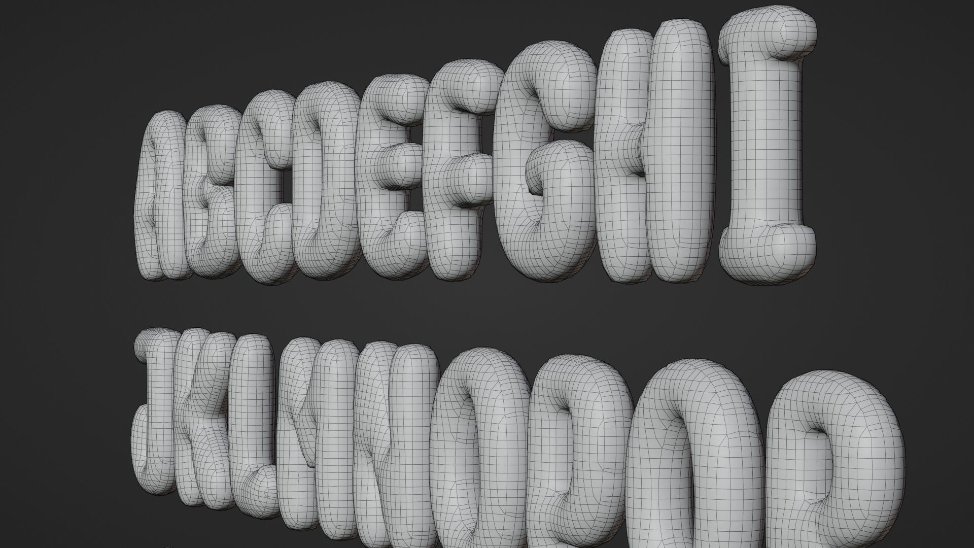 Balloons Alphabet and Numbers 3D model_16