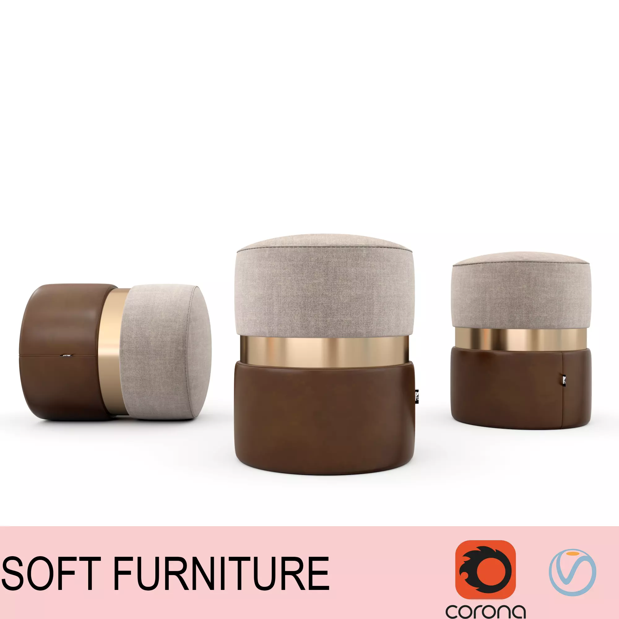 soft furniture 3D model_0