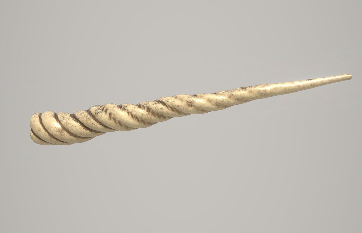 Unicorn Horn Low-poly 3D model_1