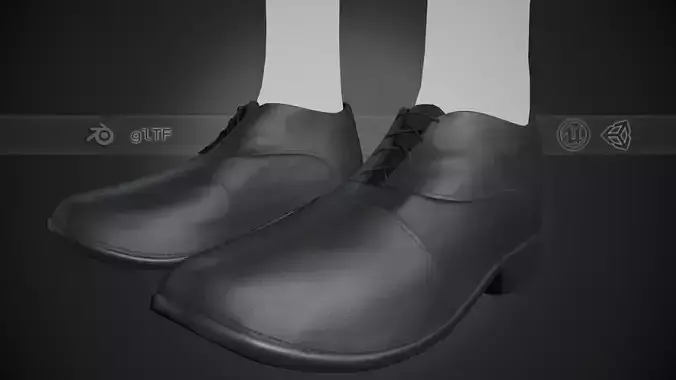 Black Leather Shoes Style 2 