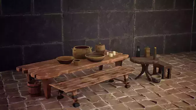 Stylized house utensils