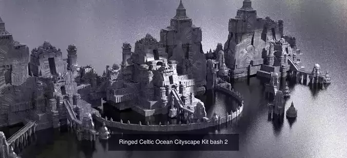 Complete Celtic Kit bash Ancients 3D Model Collection
