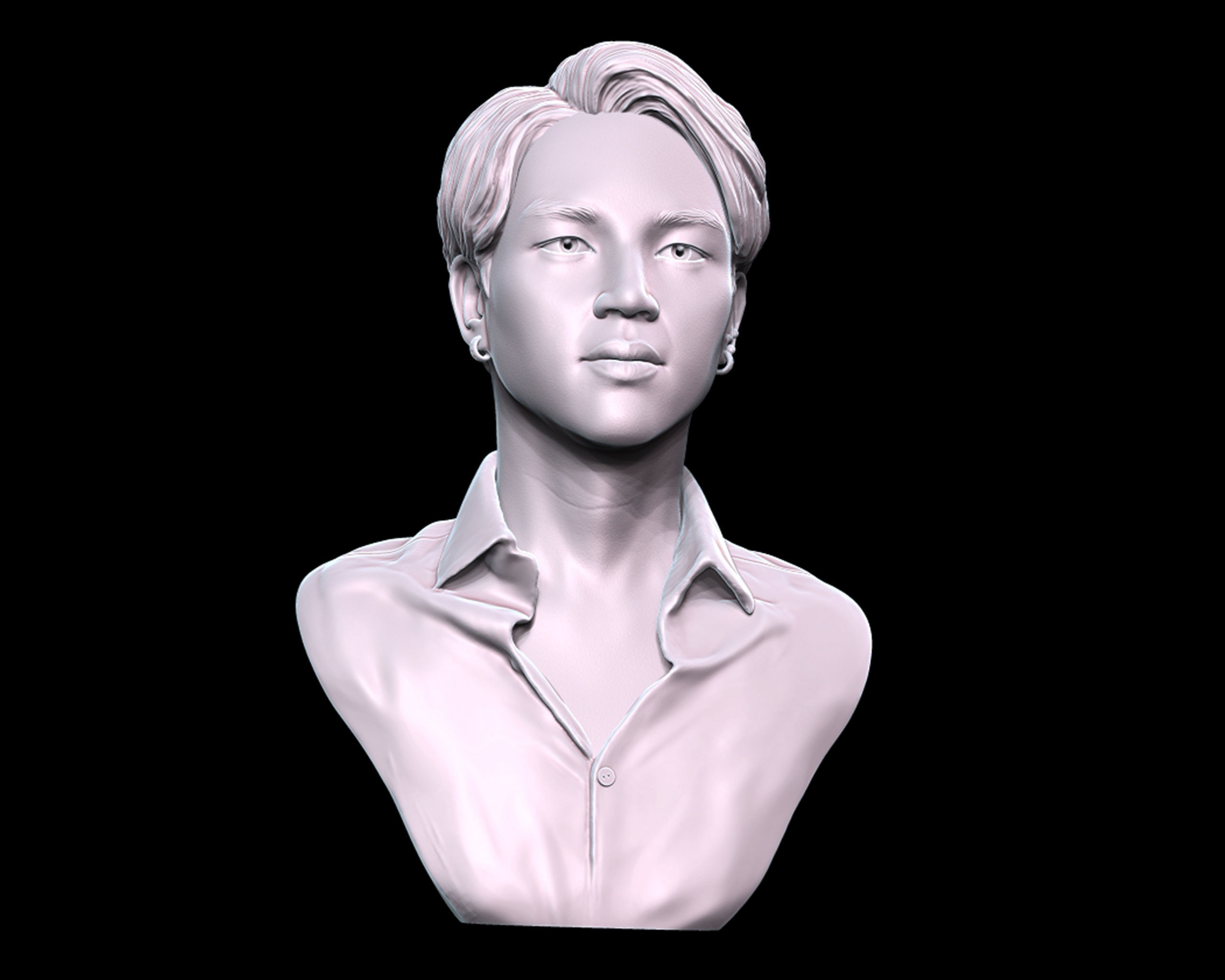 Jimin Bust 3D print model_14