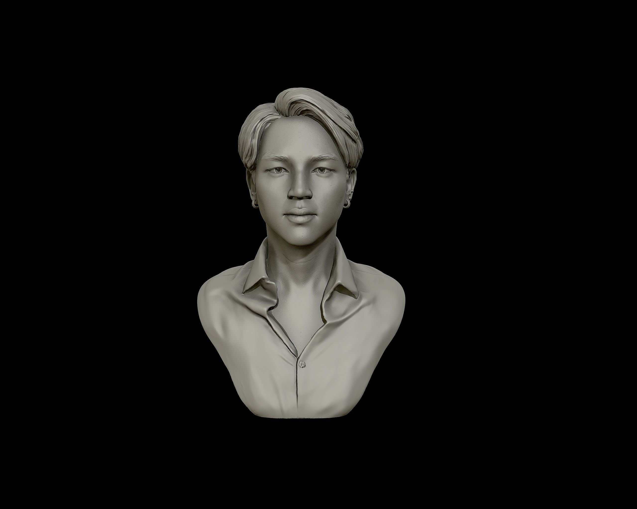 Jimin Bust 3D print model_19