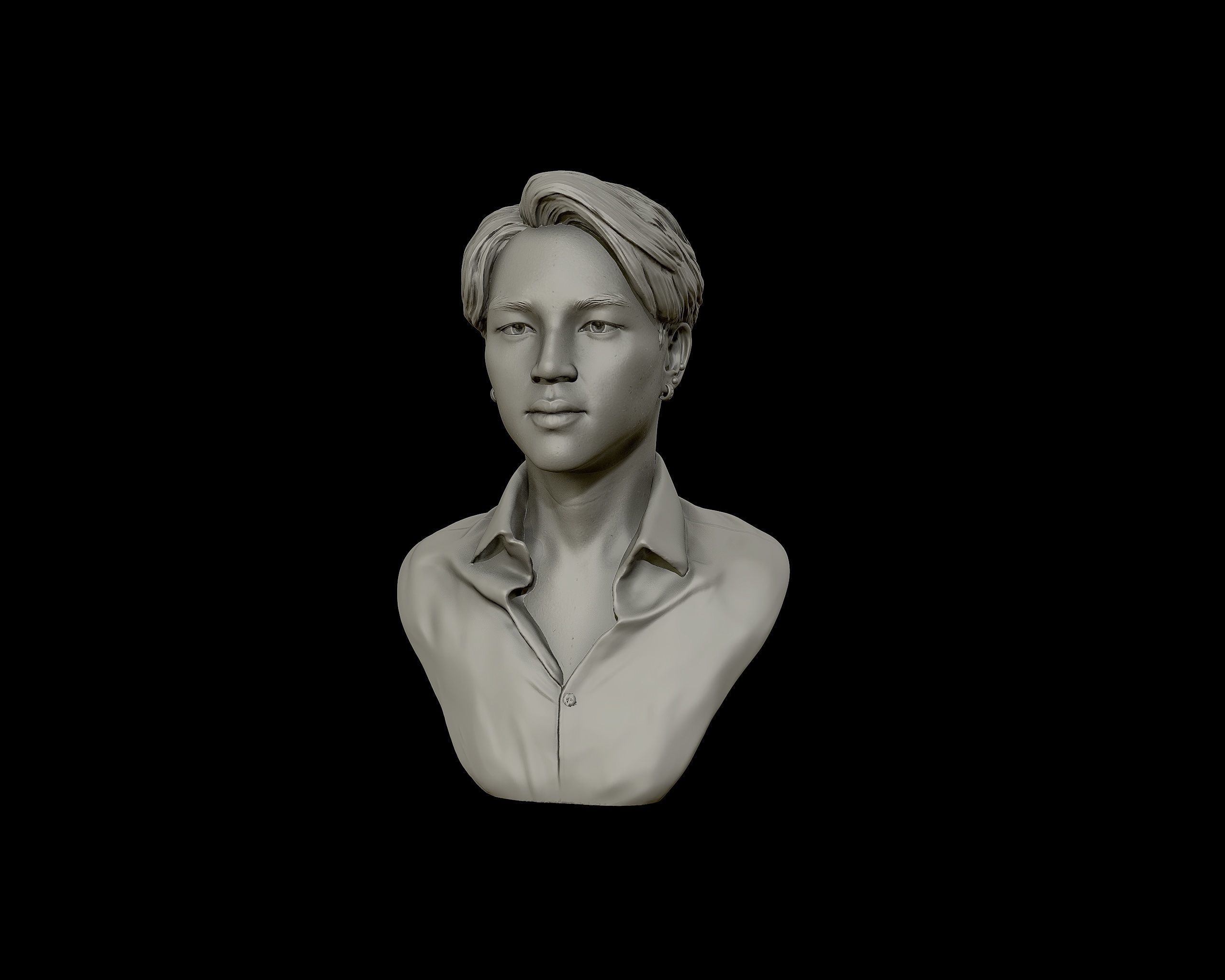 Jimin Bust 3D print model_20