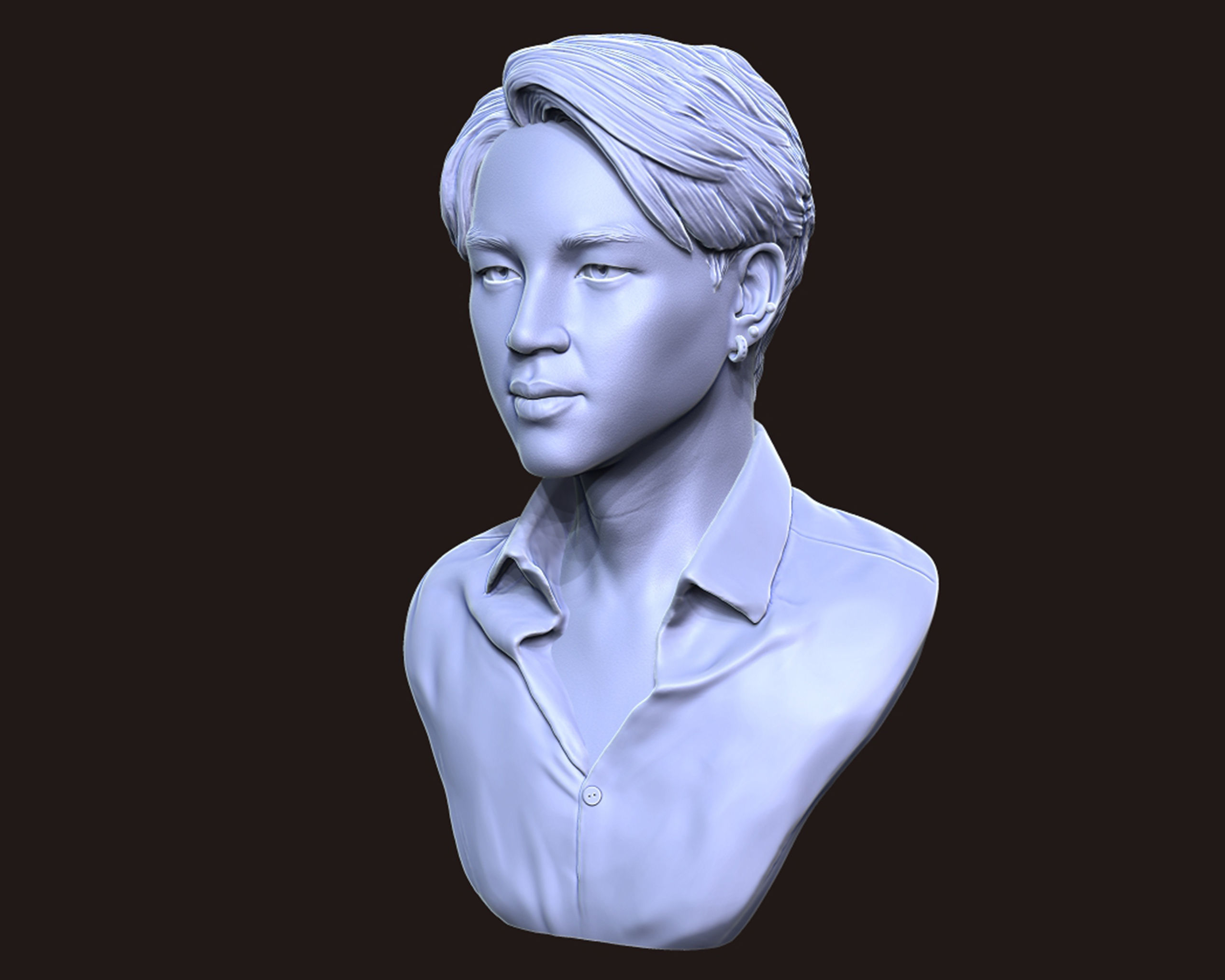 Jimin Bust 3D print model_16
