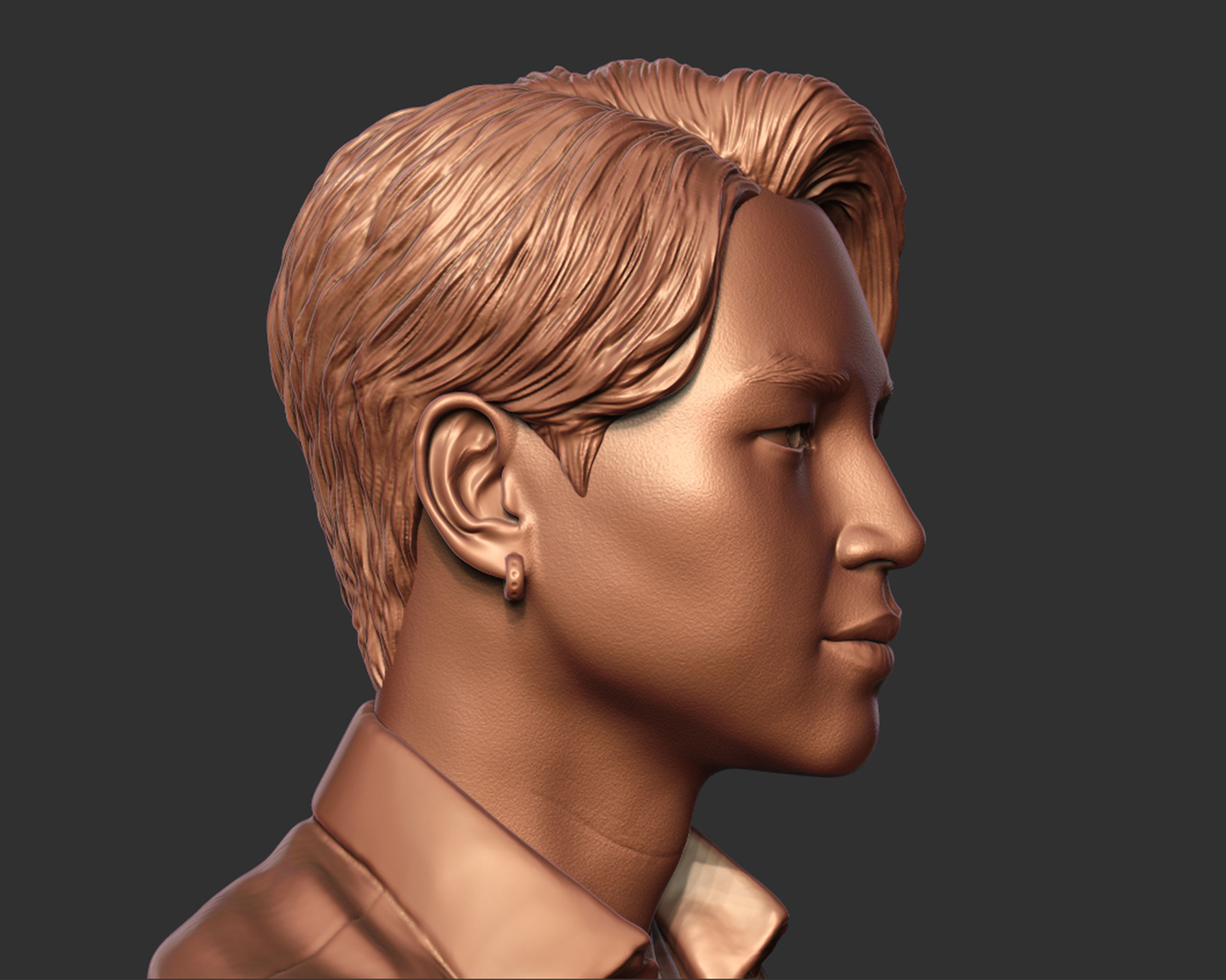 Jimin Bust 3D print model_6