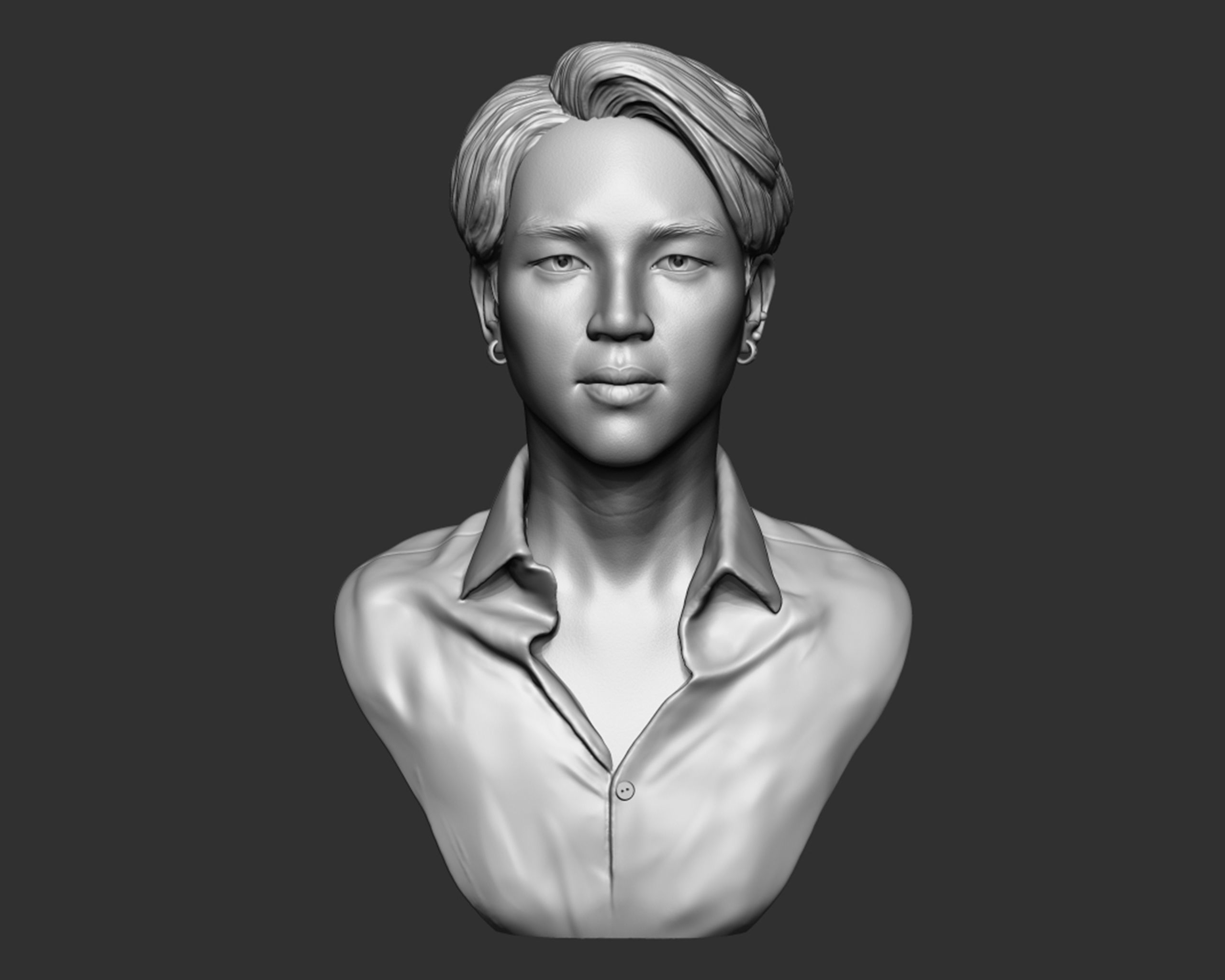 Jimin Bust 3D print model_2