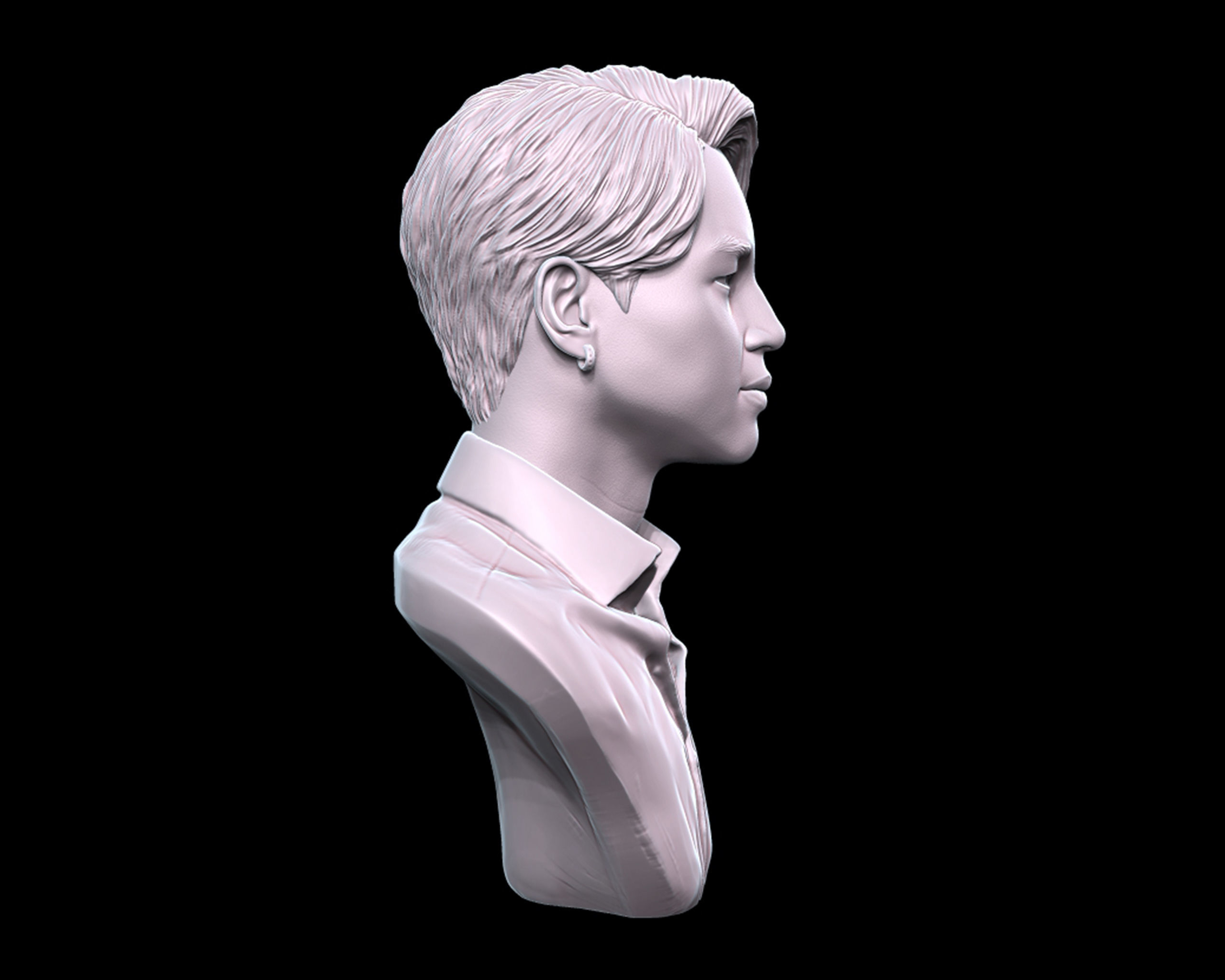 Jimin Bust 3D print model_13