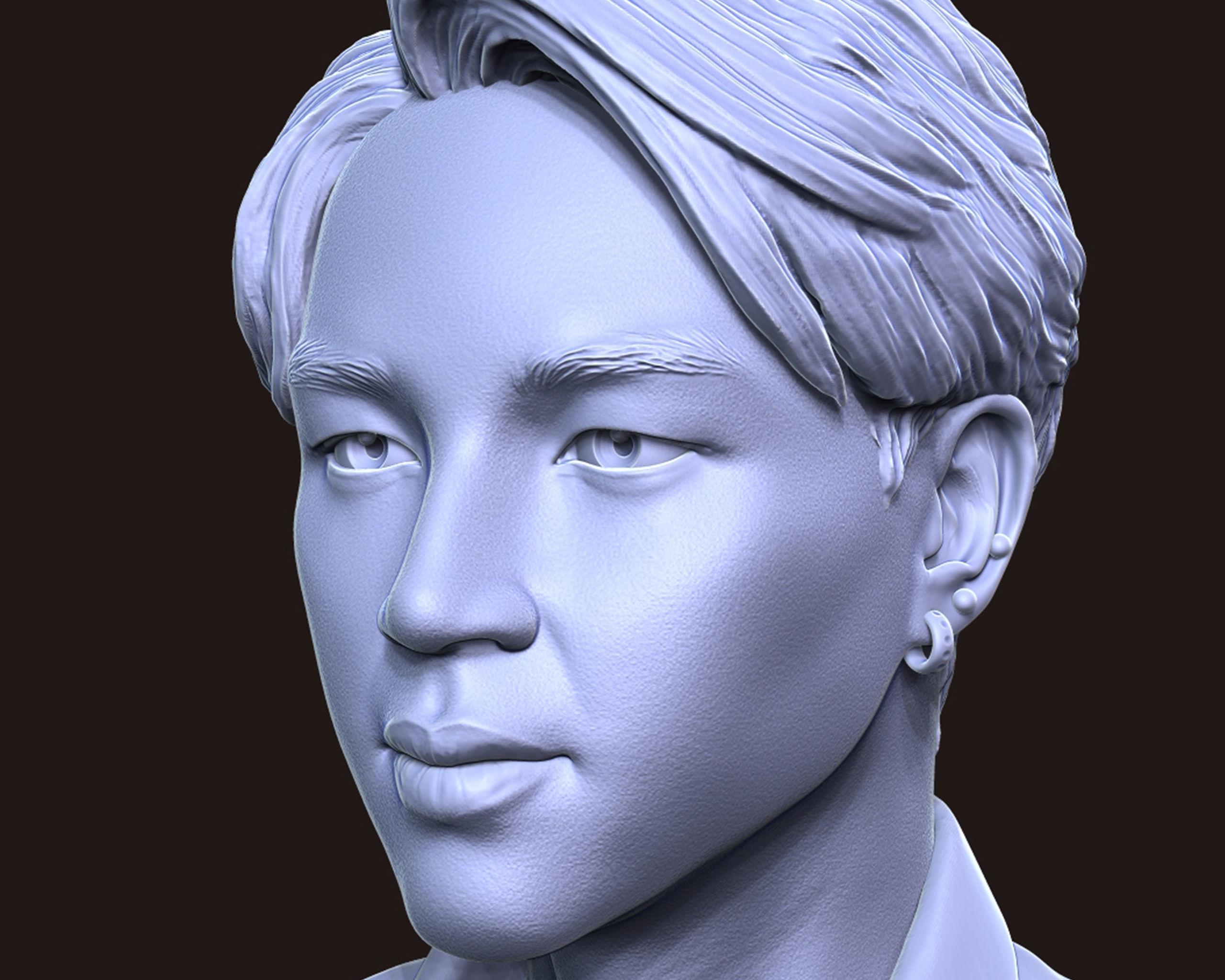 Jimin Bust 3D print model_18