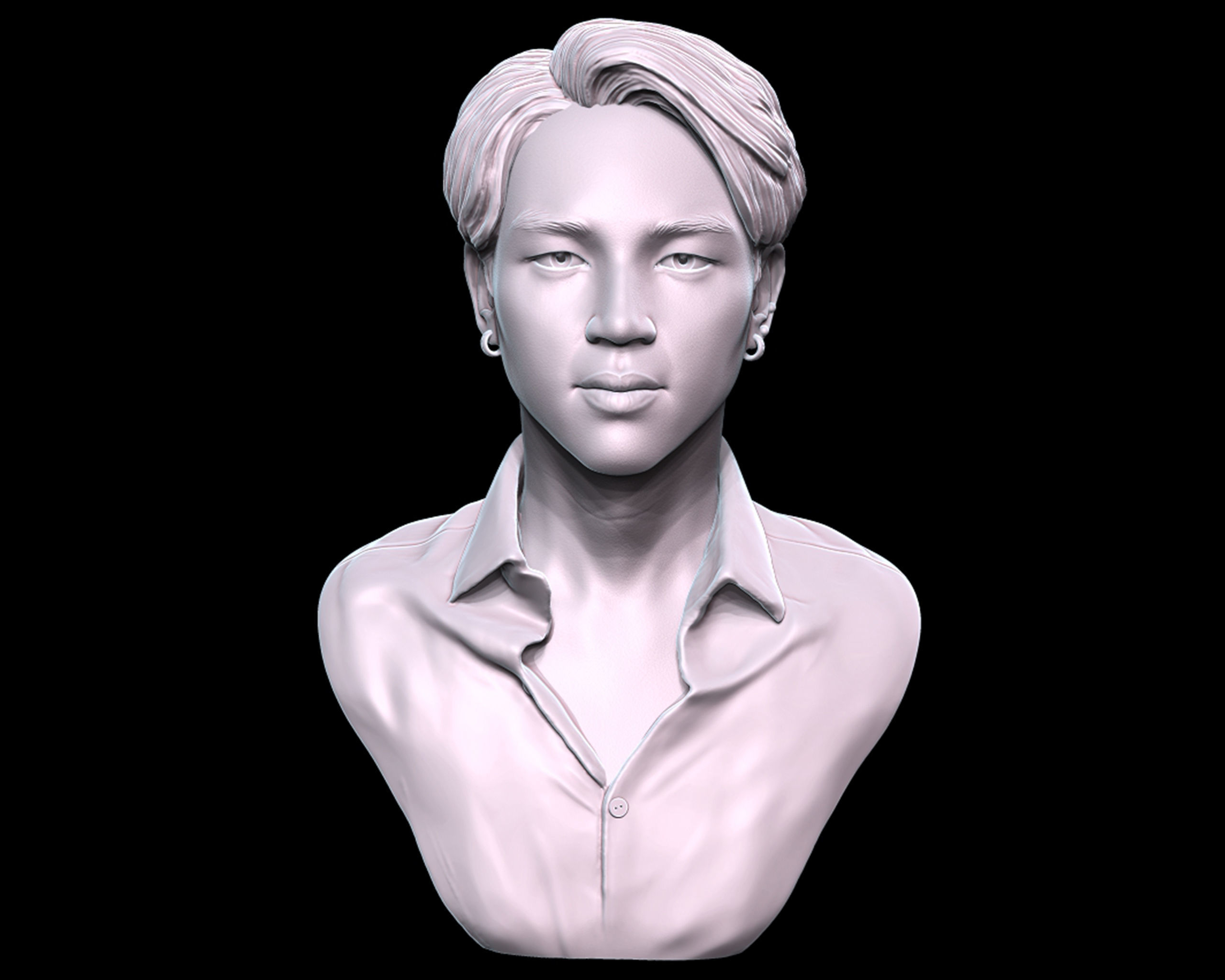 Jimin Bust 3D print model_10