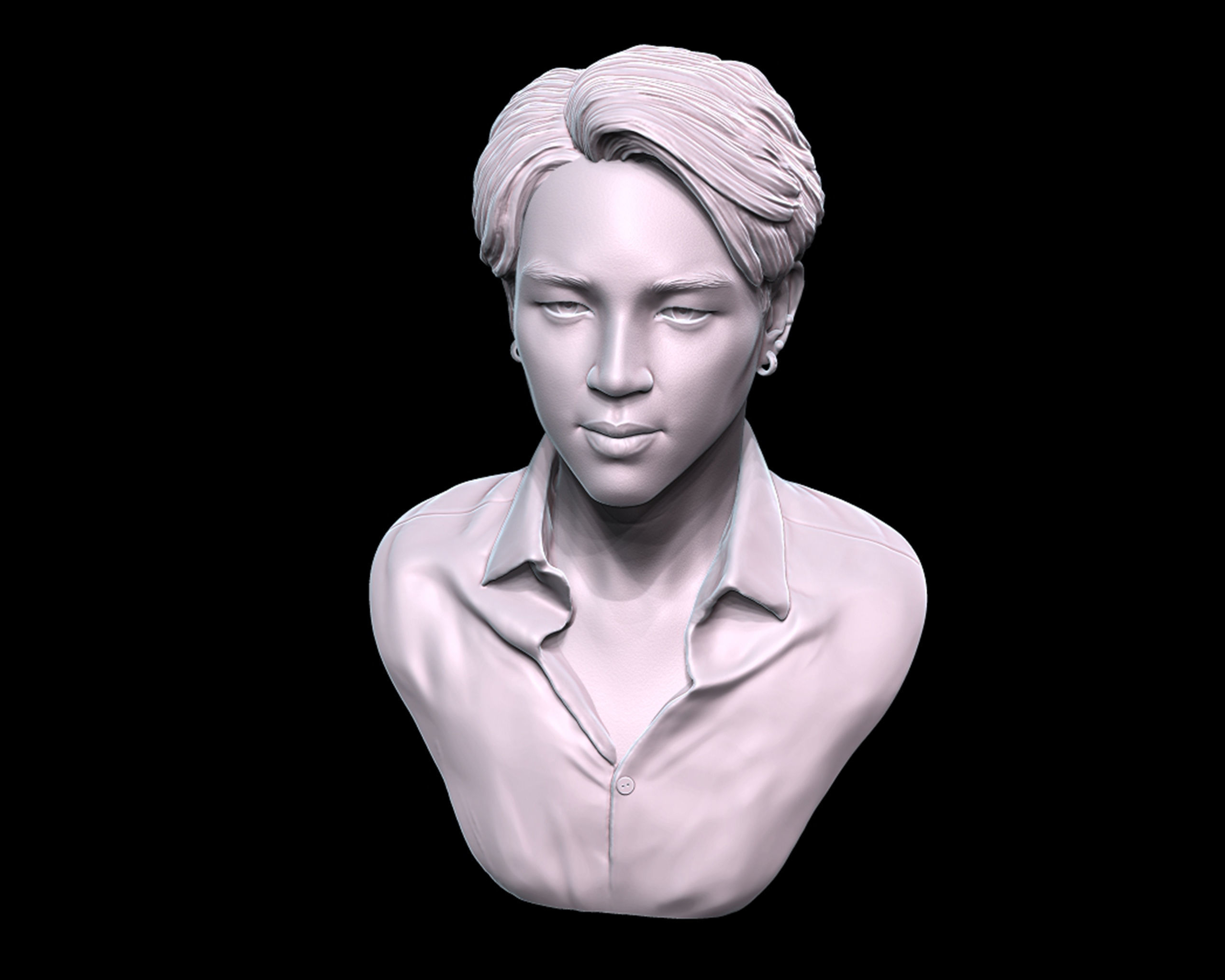 Jimin Bust 3D print model_15