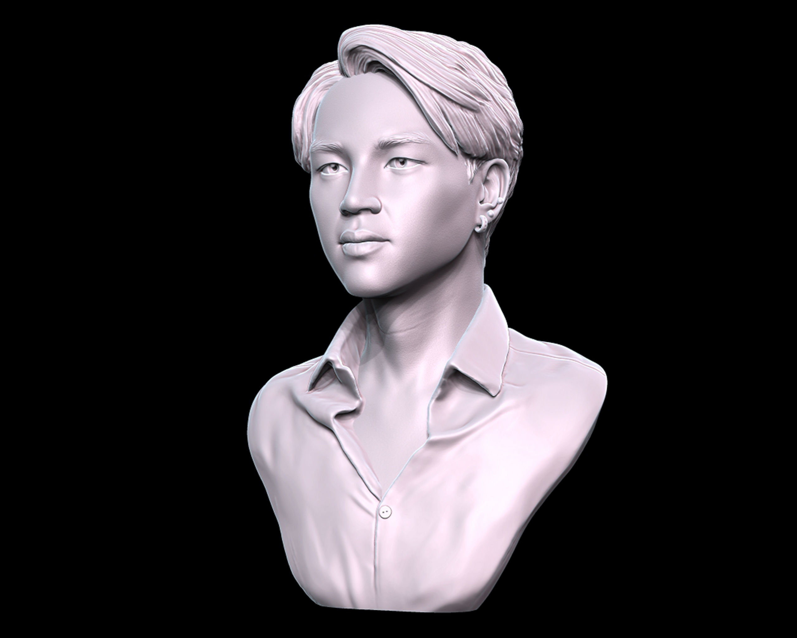 Jimin Bust 3D print model_11
