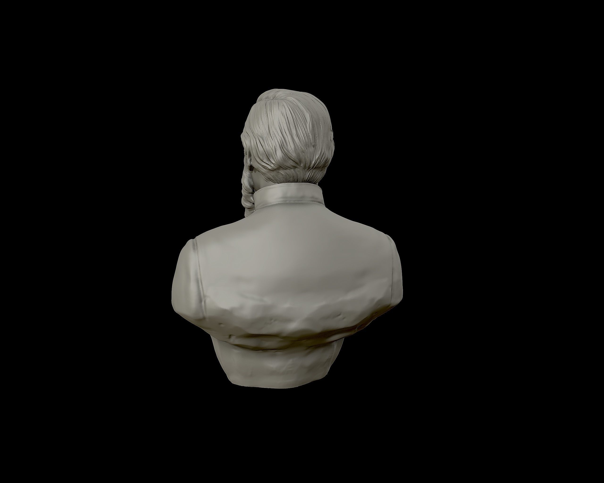 General James Ewell Brown Stuart bust sculpture 3D print model_15