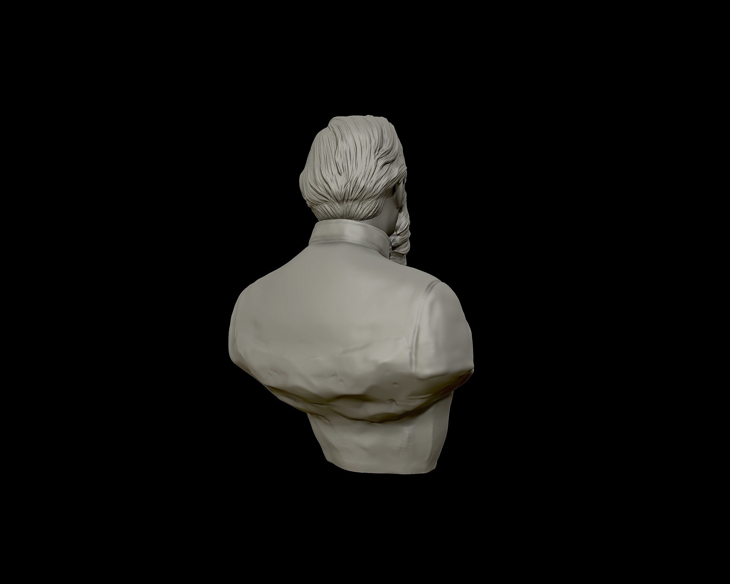 General James Ewell Brown Stuart bust sculpture 3D print model_16