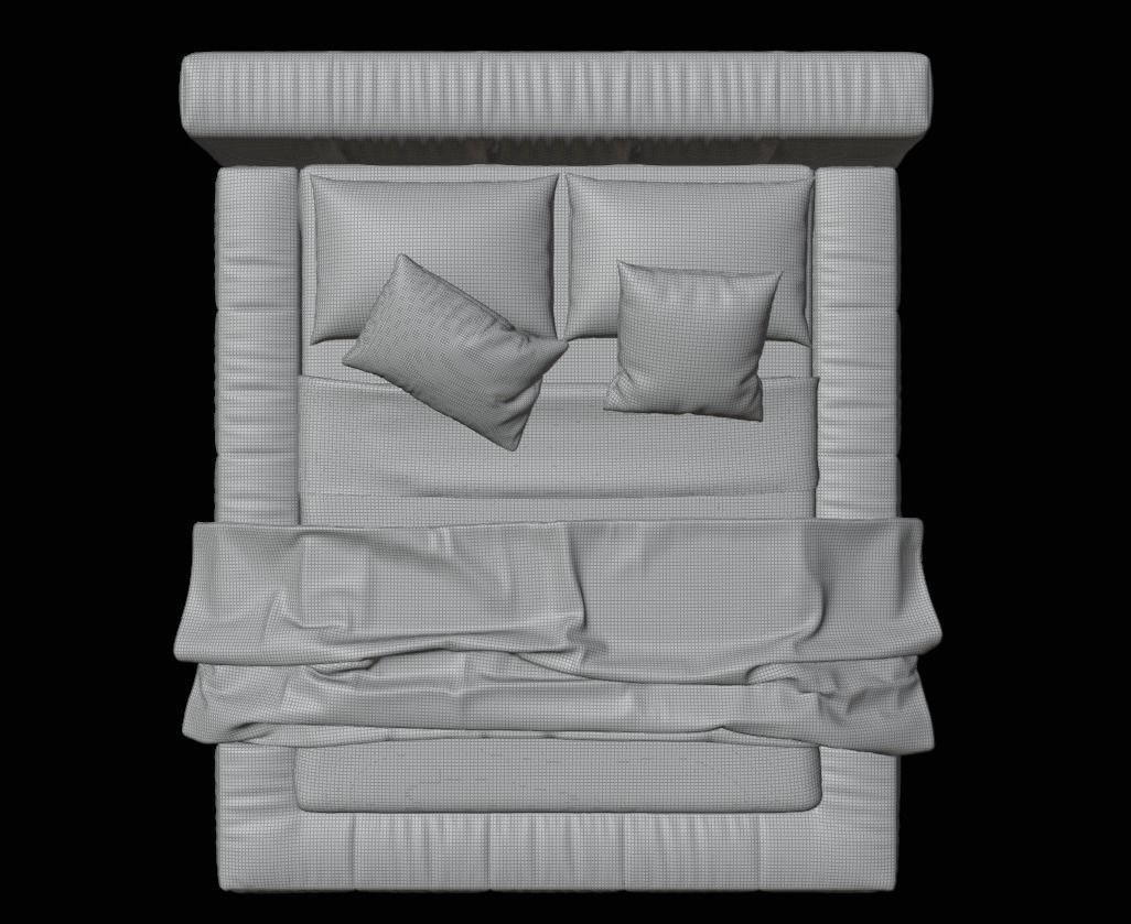 Bed Pix Box Large 3D model_5