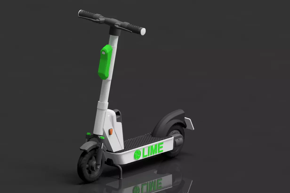 Lime electric scooter 3D print model
