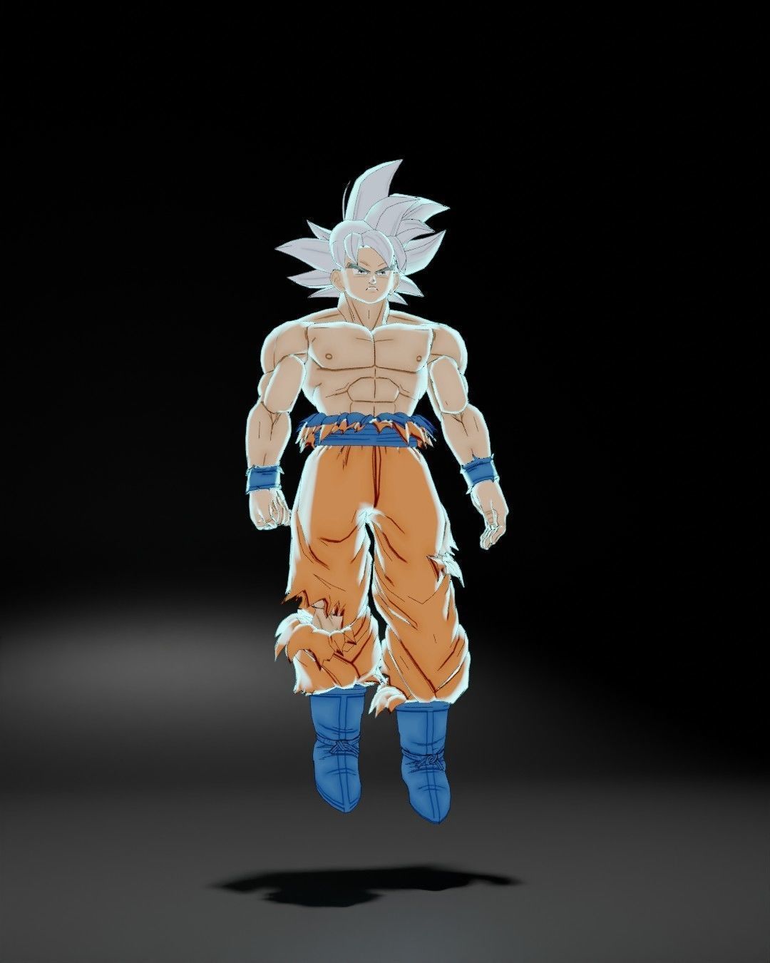 Goku 3D Model dragon ball character Low-poly 3D model_2