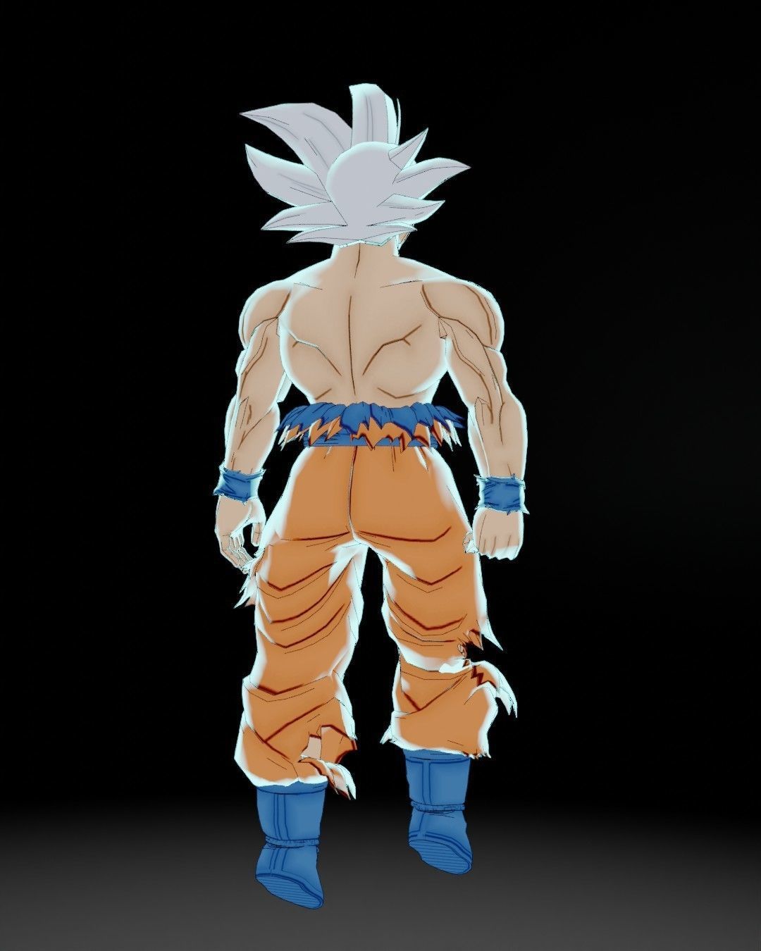 Goku 3D Model dragon ball character Low-poly 3D model_4
