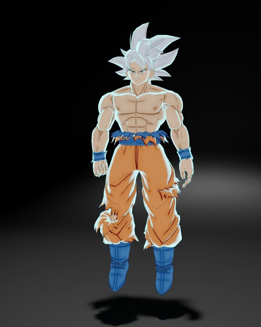 Goku 3D Model dragon ball character Low-poly 3D model_1