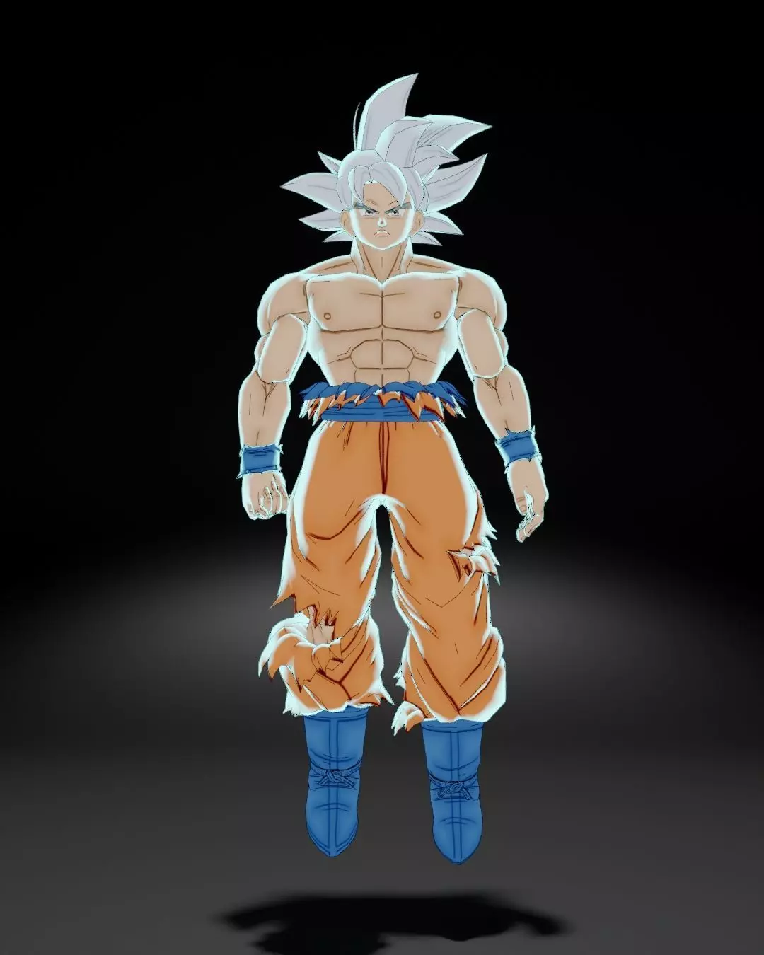 Goku 3D Model dragon ball character Low-poly 3D model_0
