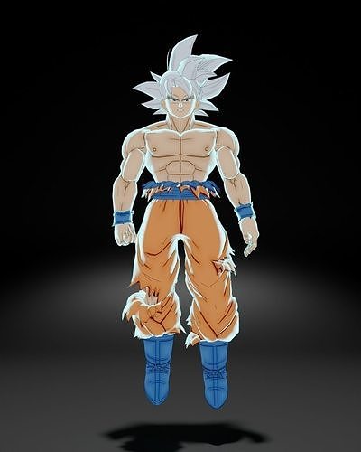 Goku 3D Model dragon ball character Low-poly 3D model