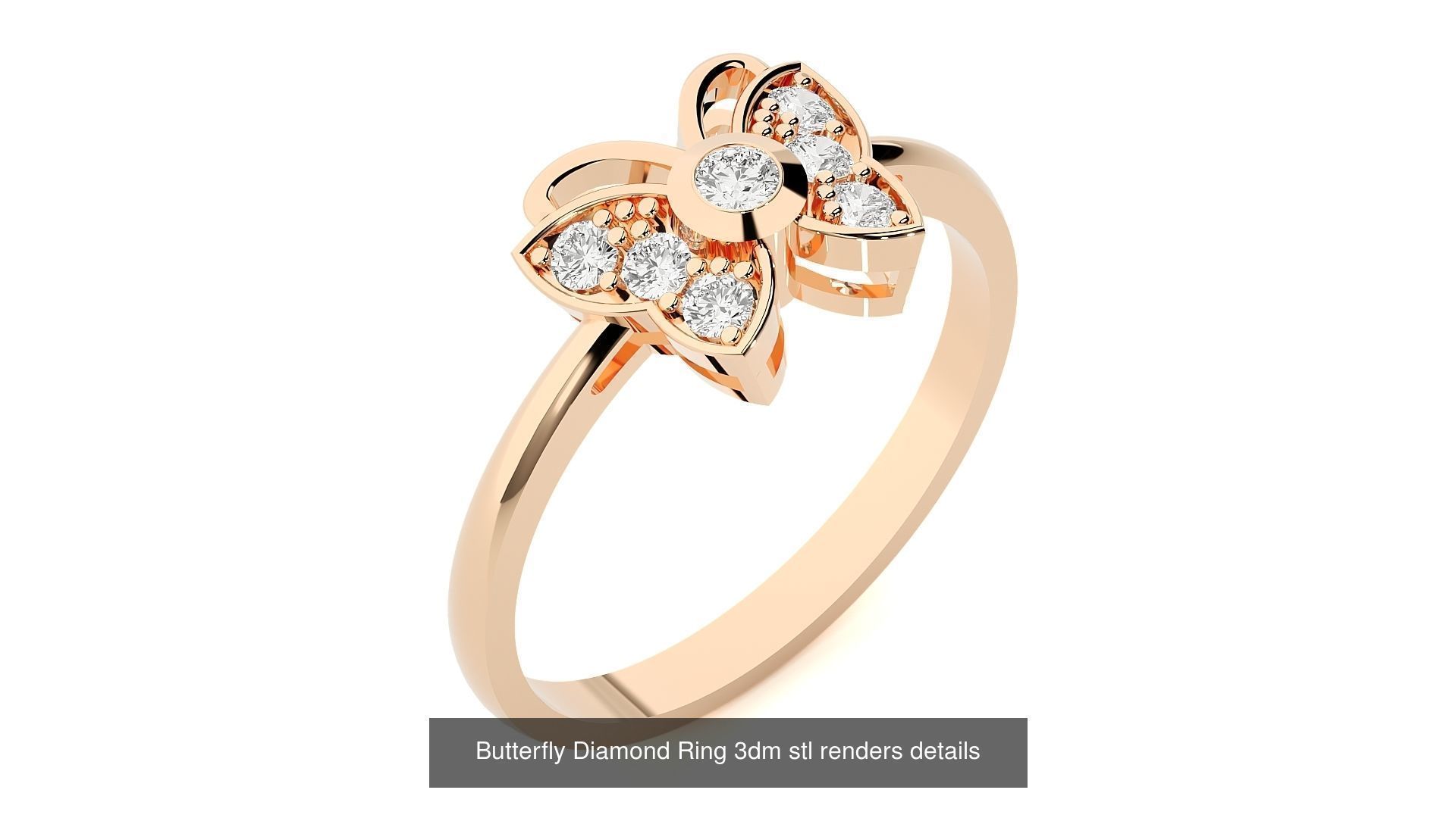 37 Animal Birds Diamond Rings 3dm stl renders details  3D Model Collection_37