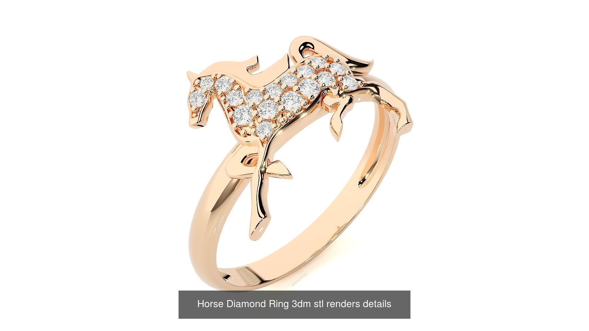 37 Animal Birds Diamond Rings 3dm stl renders details  3D Model Collection_10