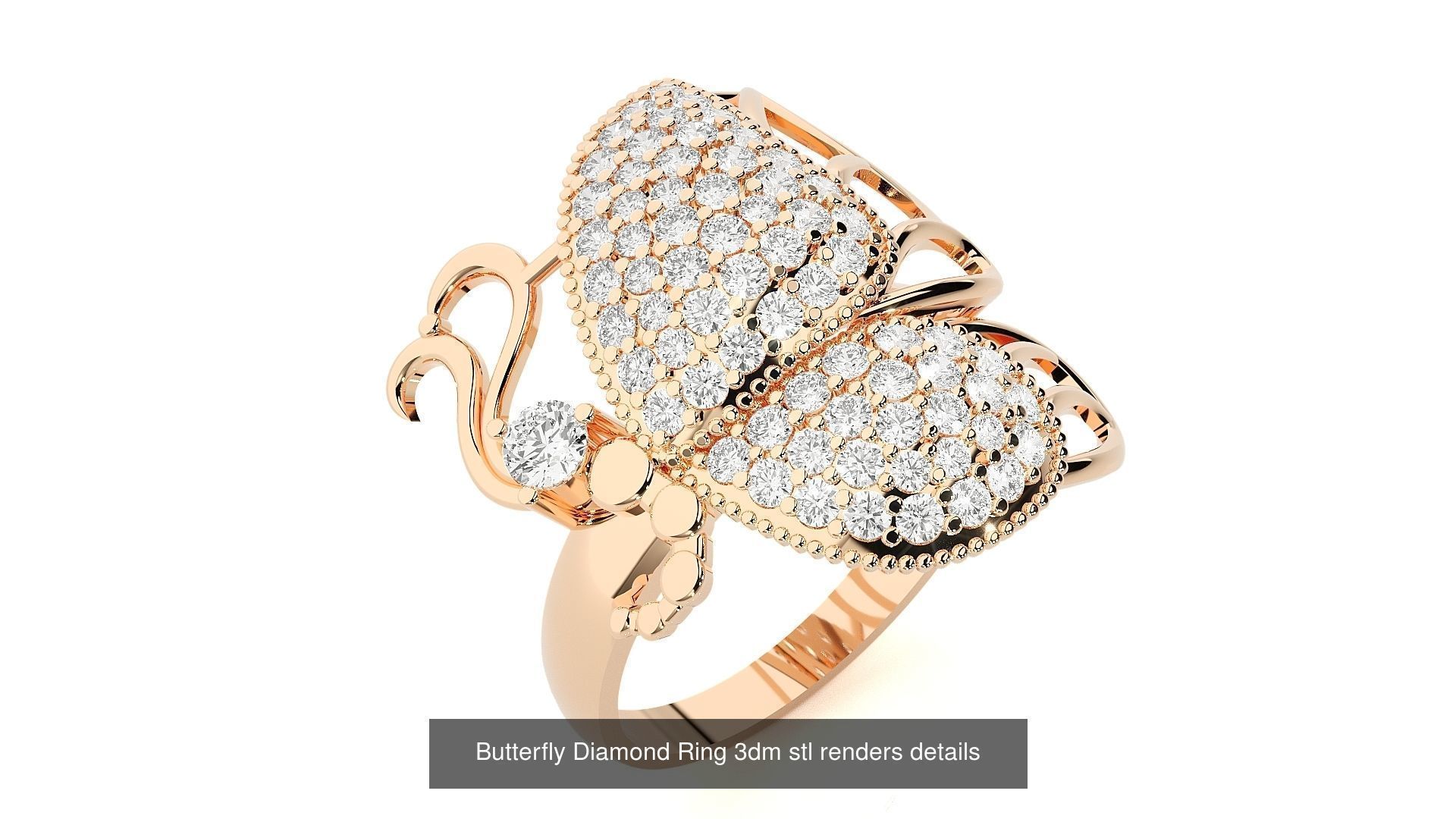 37 Animal Birds Diamond Rings 3dm stl renders details  3D Model Collection_24
