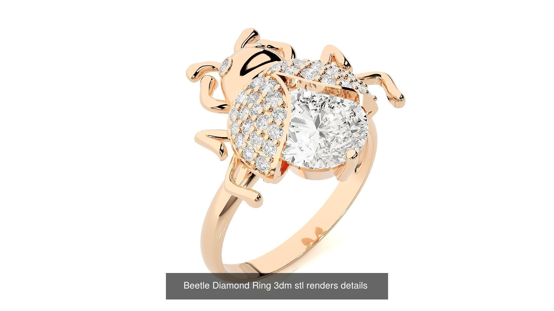 37 Animal Birds Diamond Rings 3dm stl renders details  3D Model Collection_17
