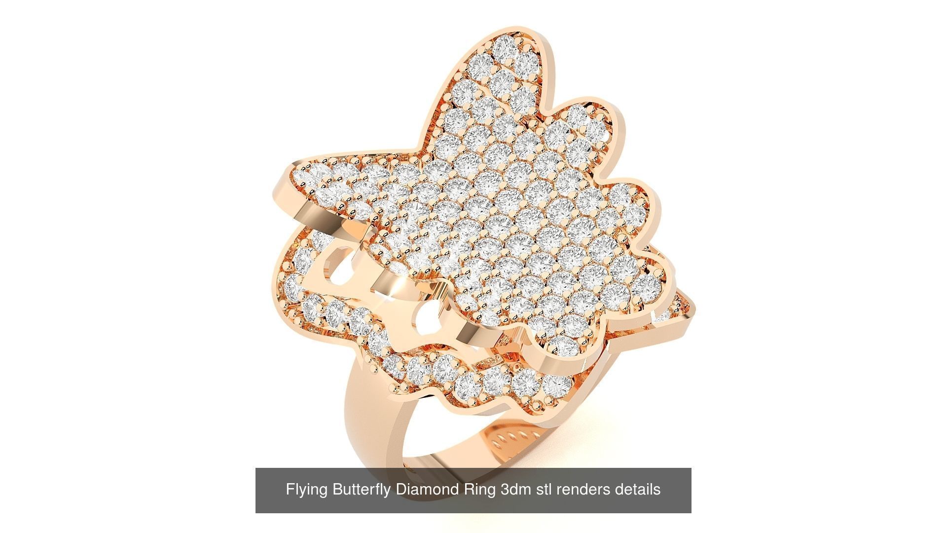 37 Animal Birds Diamond Rings 3dm stl renders details  3D Model Collection_33