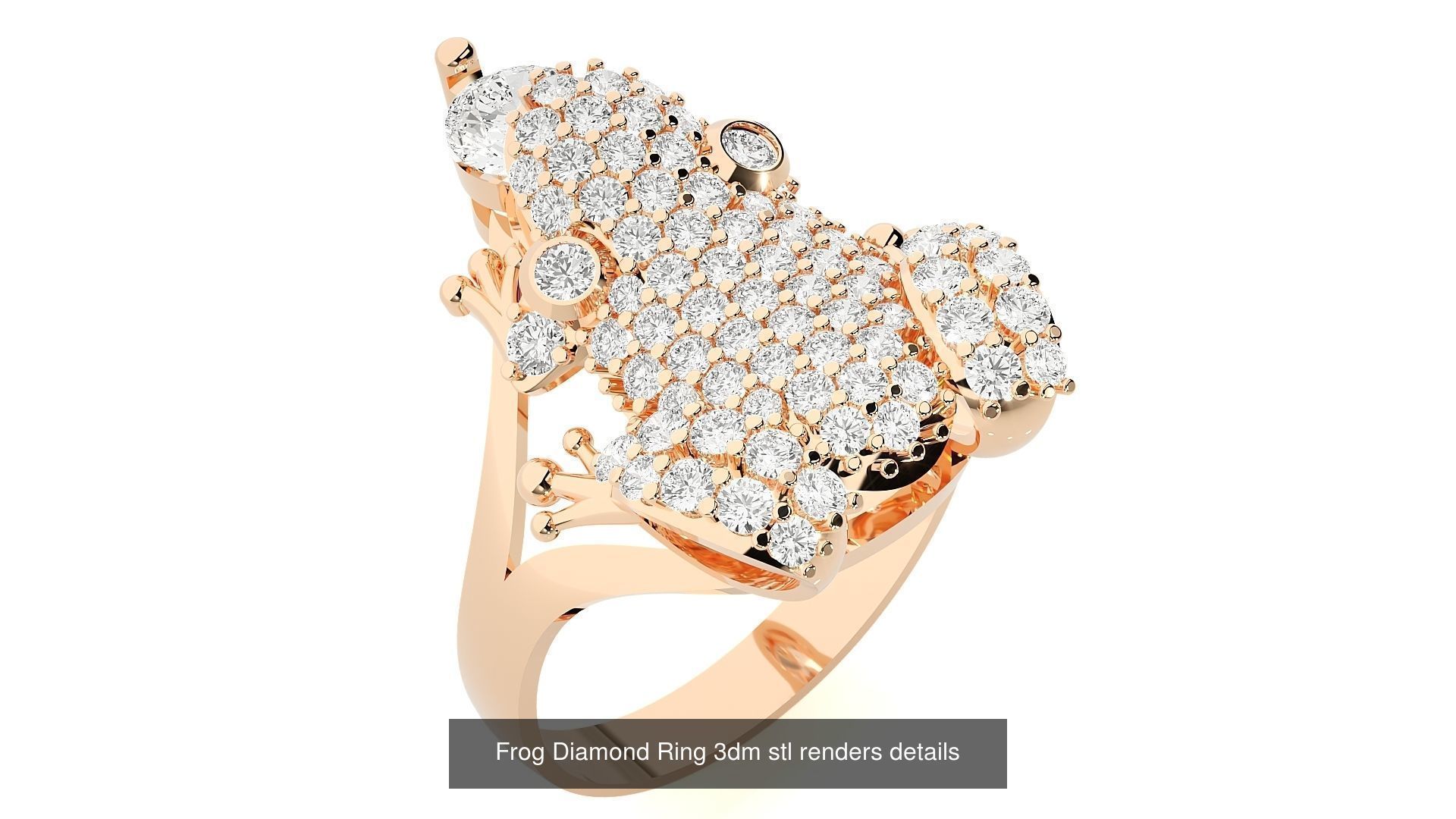 37 Animal Birds Diamond Rings 3dm stl renders details  3D Model Collection_40