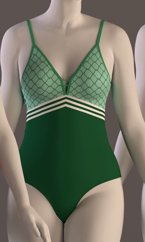 women swimsuit - swimwear -with texture 3D model_5