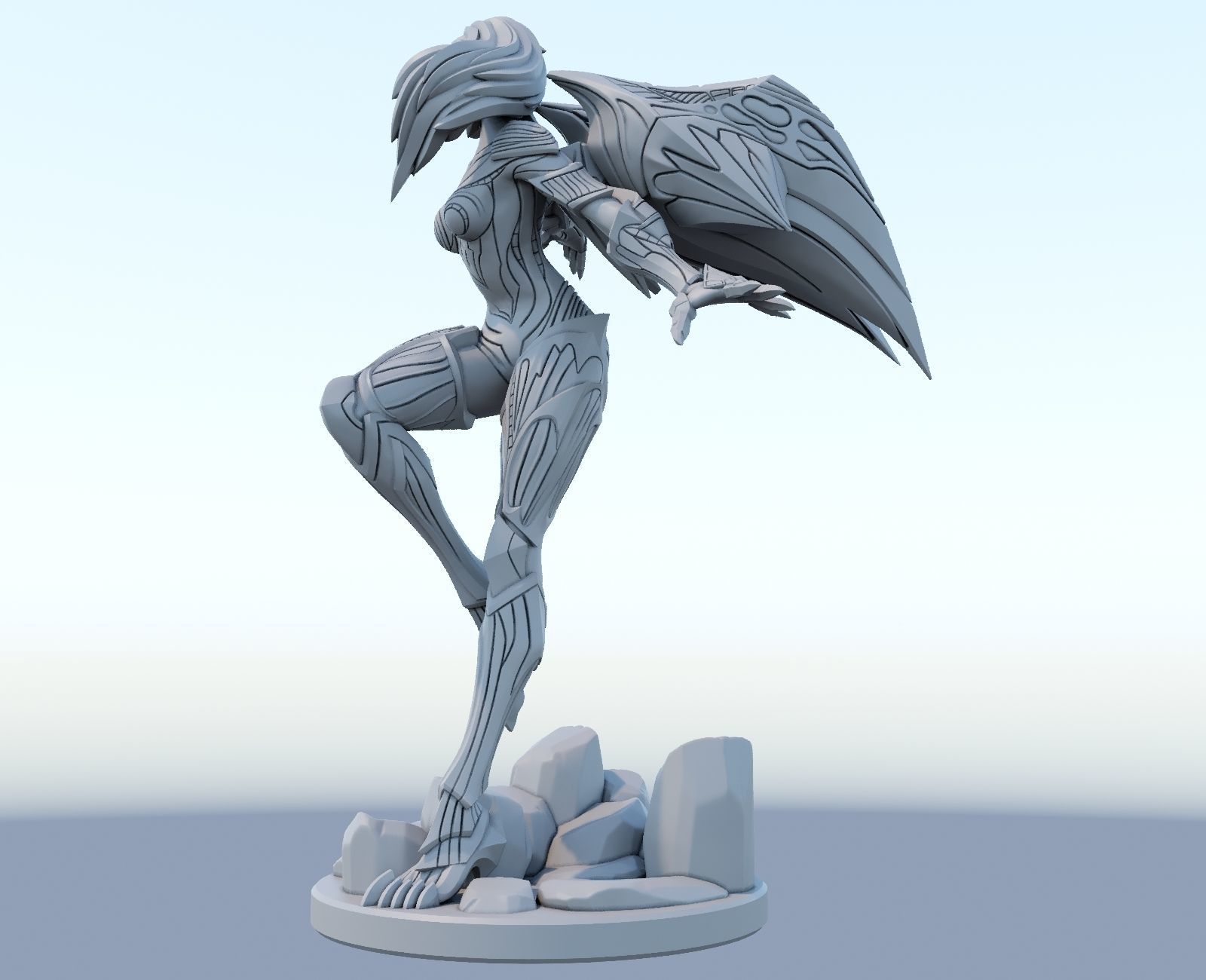kaisa League of Legends 3D print model 3D print model_5
