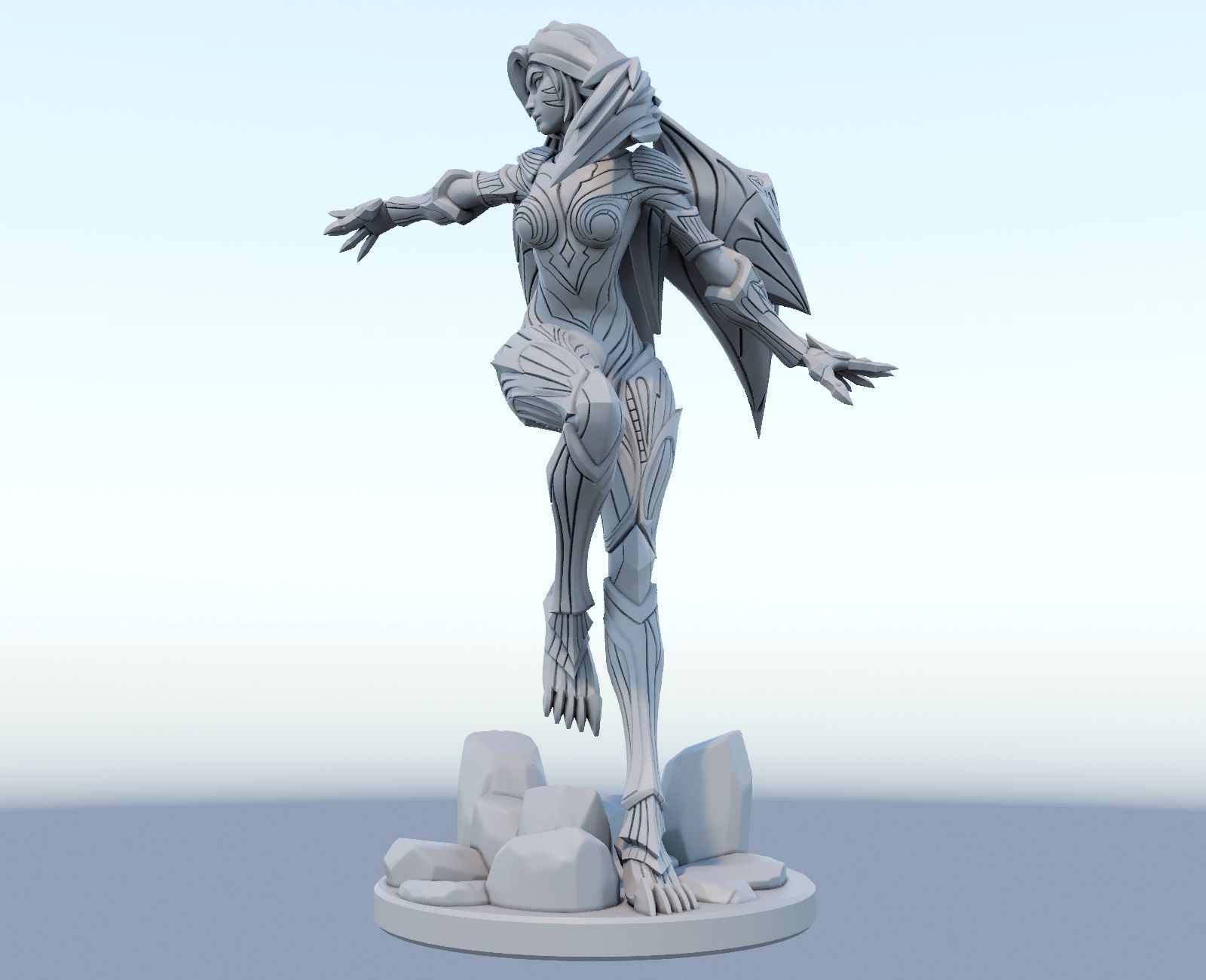 kaisa League of Legends 3D print model 3D print model_4
