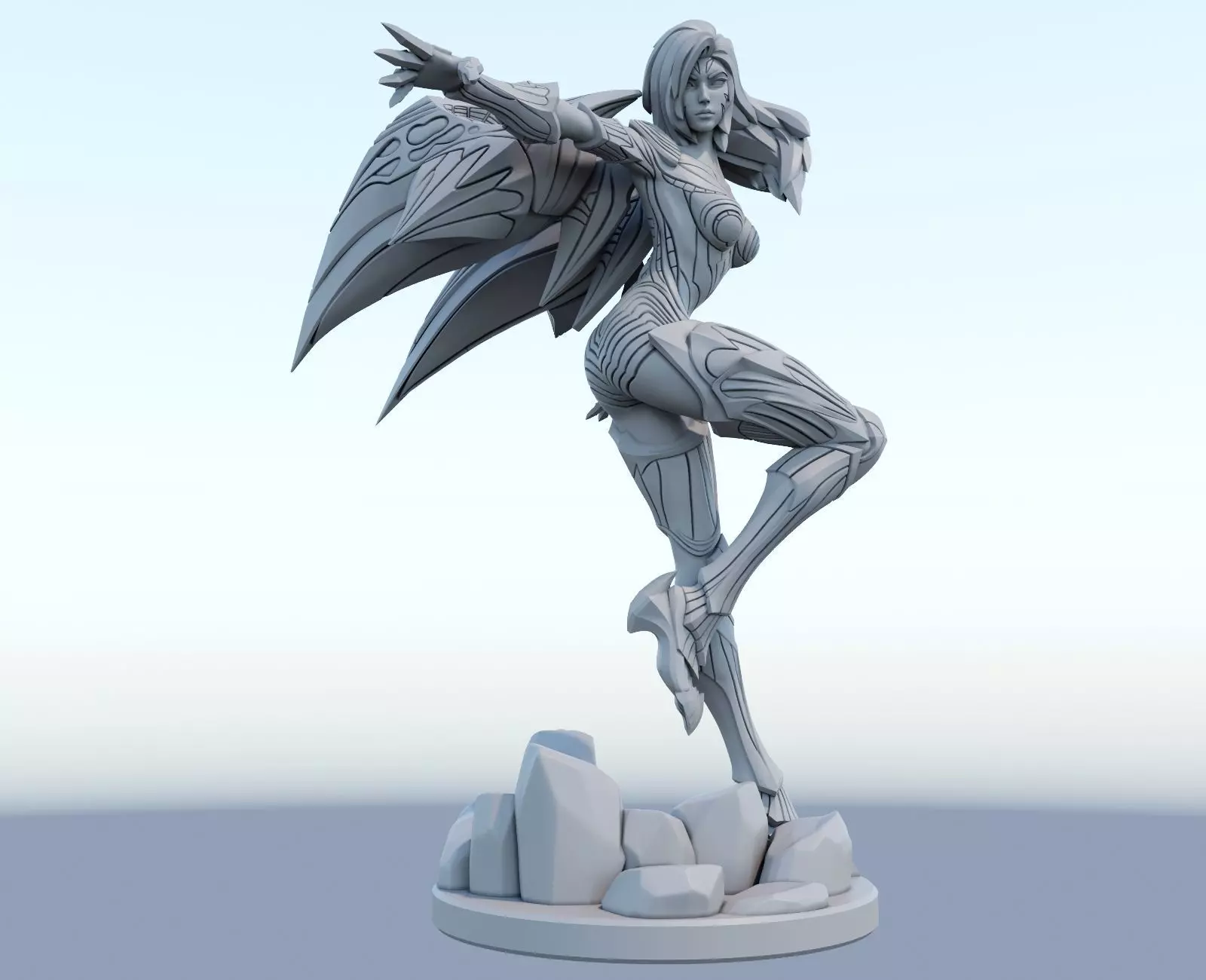 kaisa League of Legends 3D print model 3D print model_0