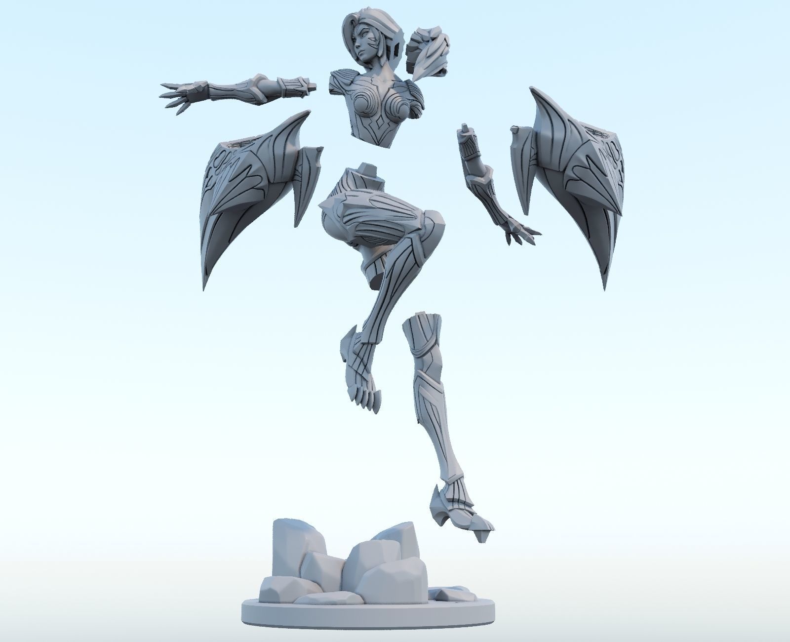 kaisa League of Legends 3D print model 3D print model_2
