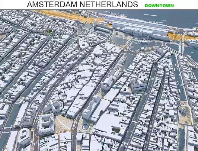 Amsterdam Downtown Netherlands