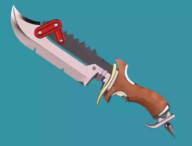 Overwatch 2 - Junker Queen Jagged Blade knife 3D print model