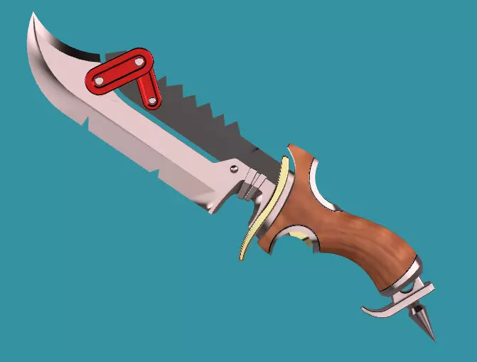 Overwatch 2 - Junker Queen Jagged Blade knife 3D print model_0