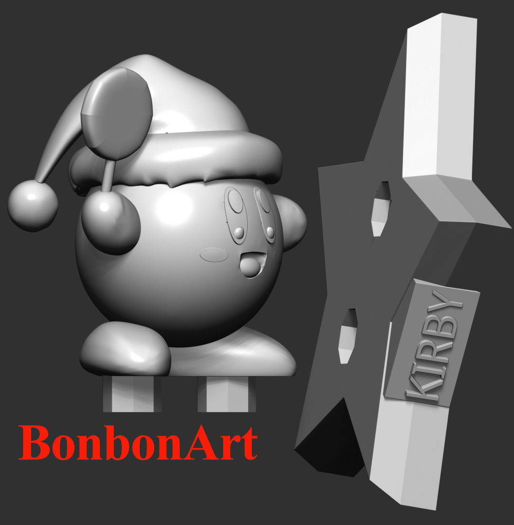 Kirby - Christmas 3D print model_3