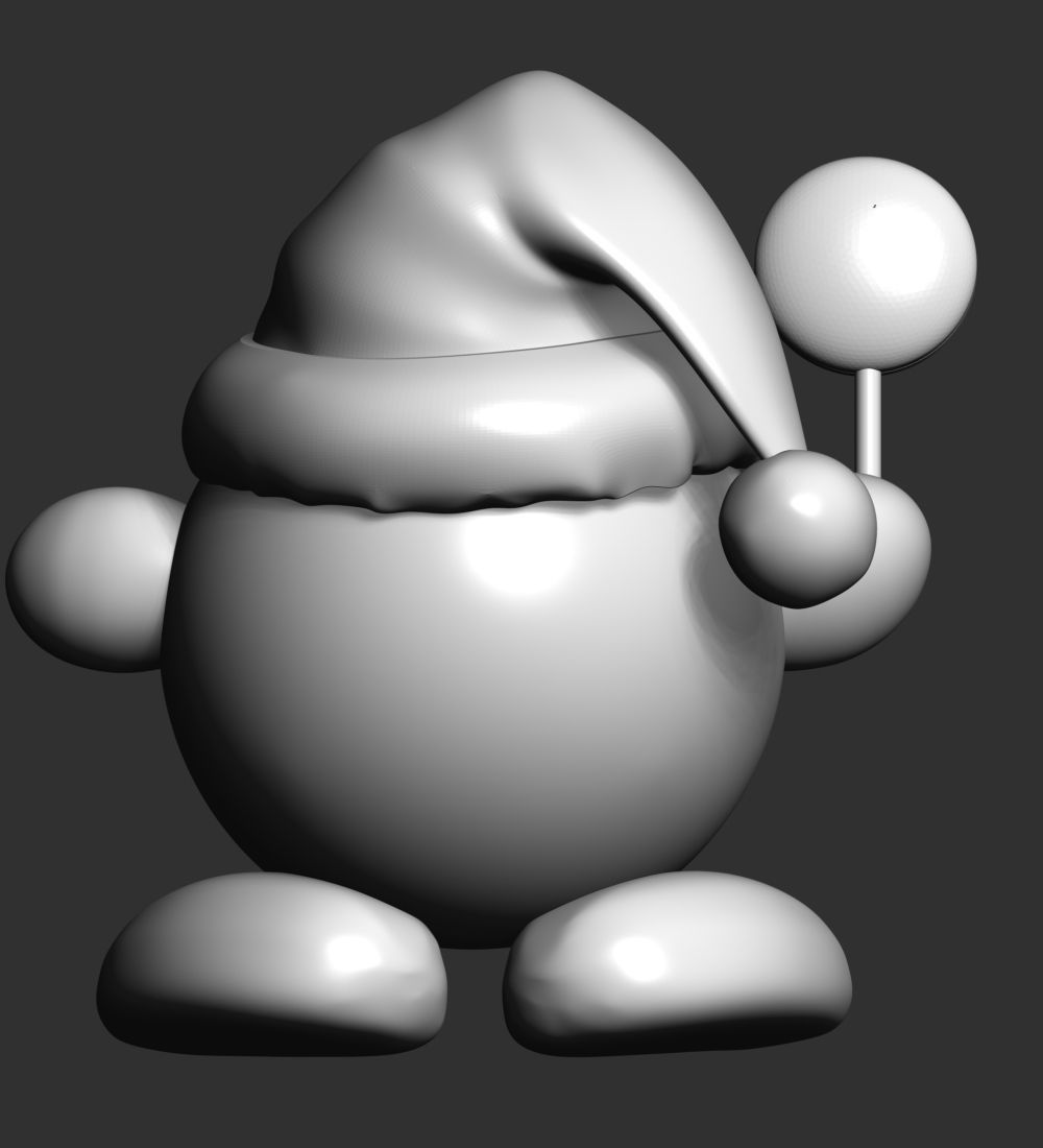 Kirby - Christmas 3D print model_17