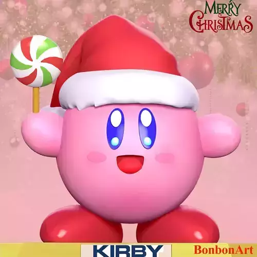 Kirby - Christmas 3D print model