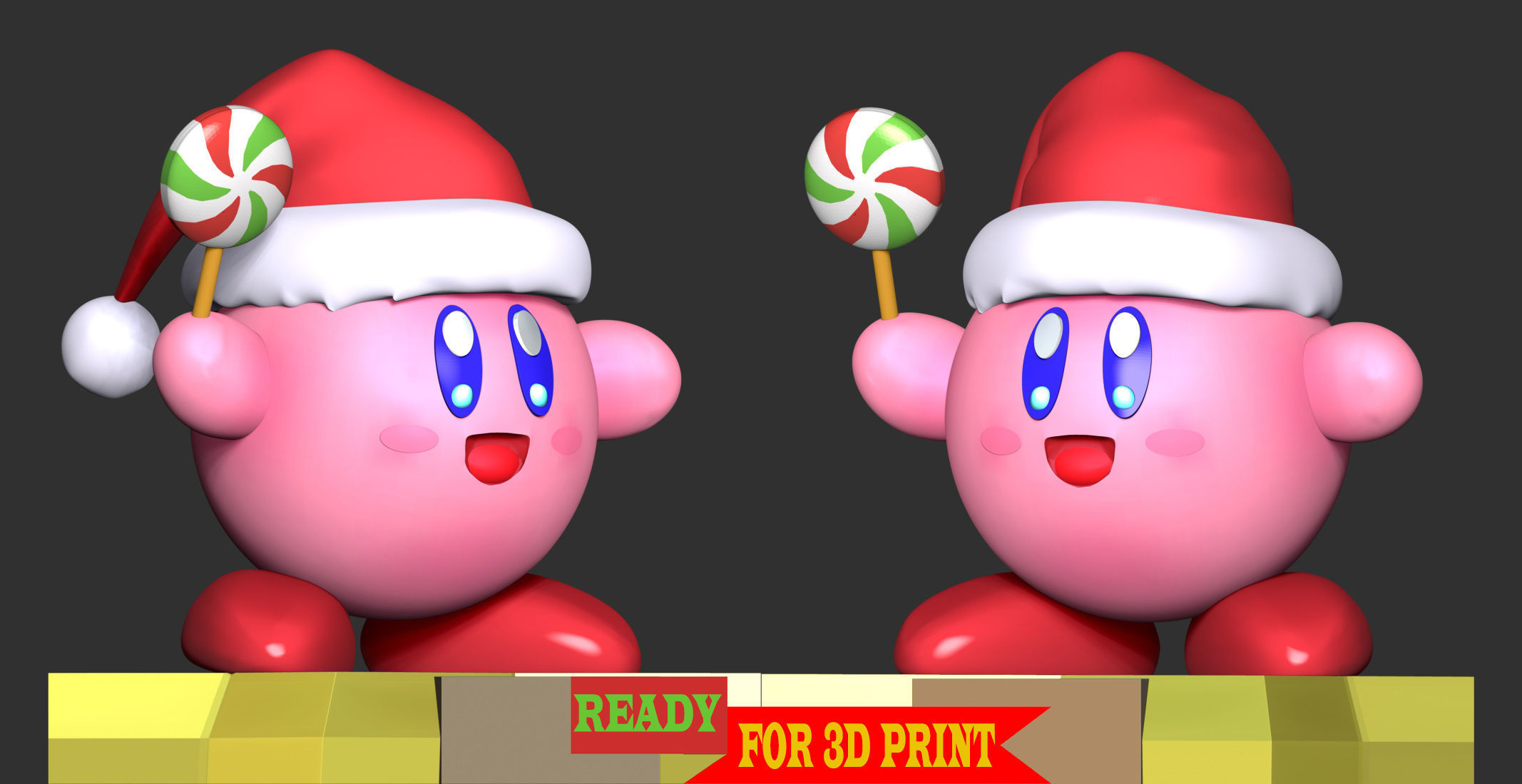 Kirby - Christmas 3D print model_2