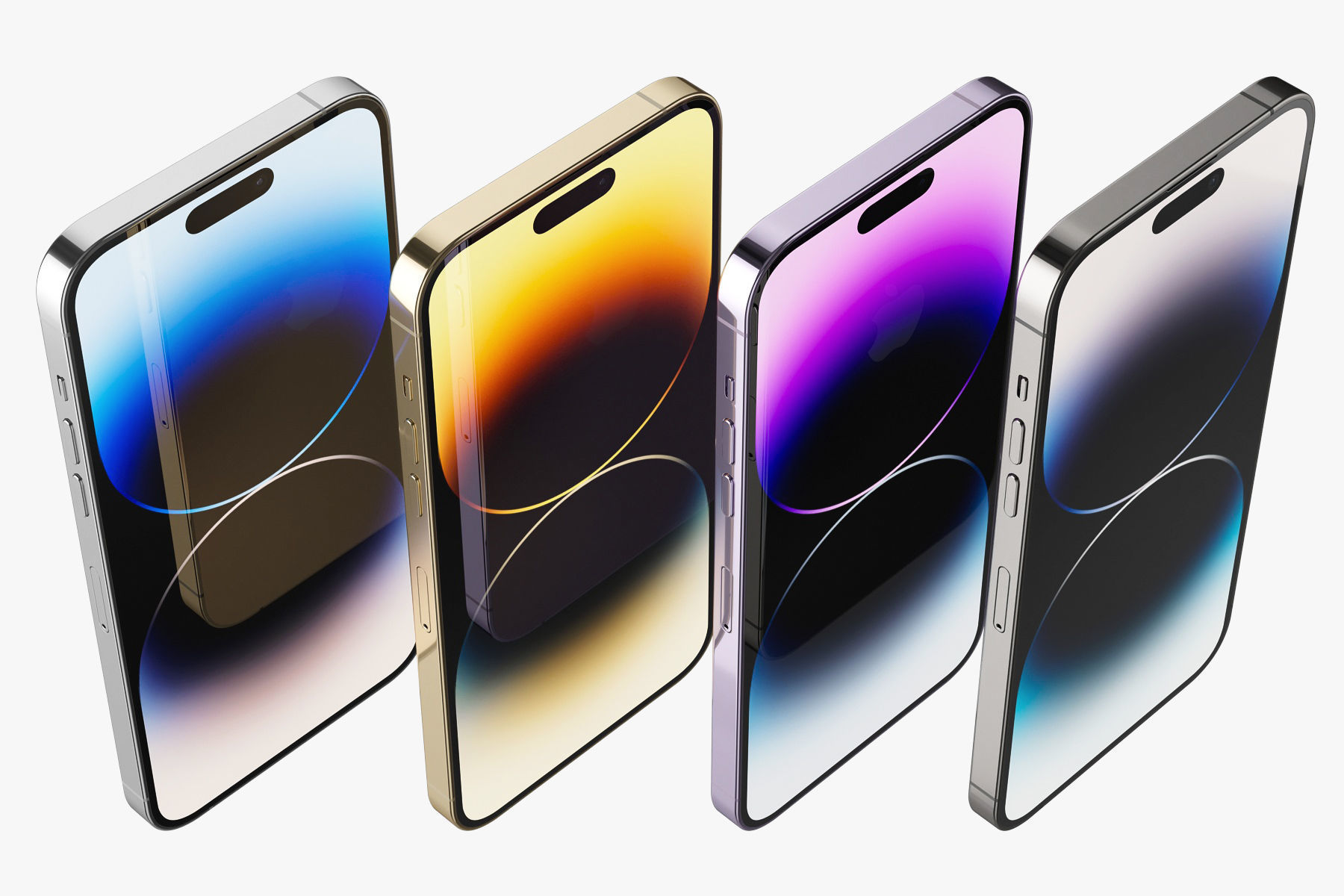 Apple iPhone 14 Pro MAX all colors 3D model_9