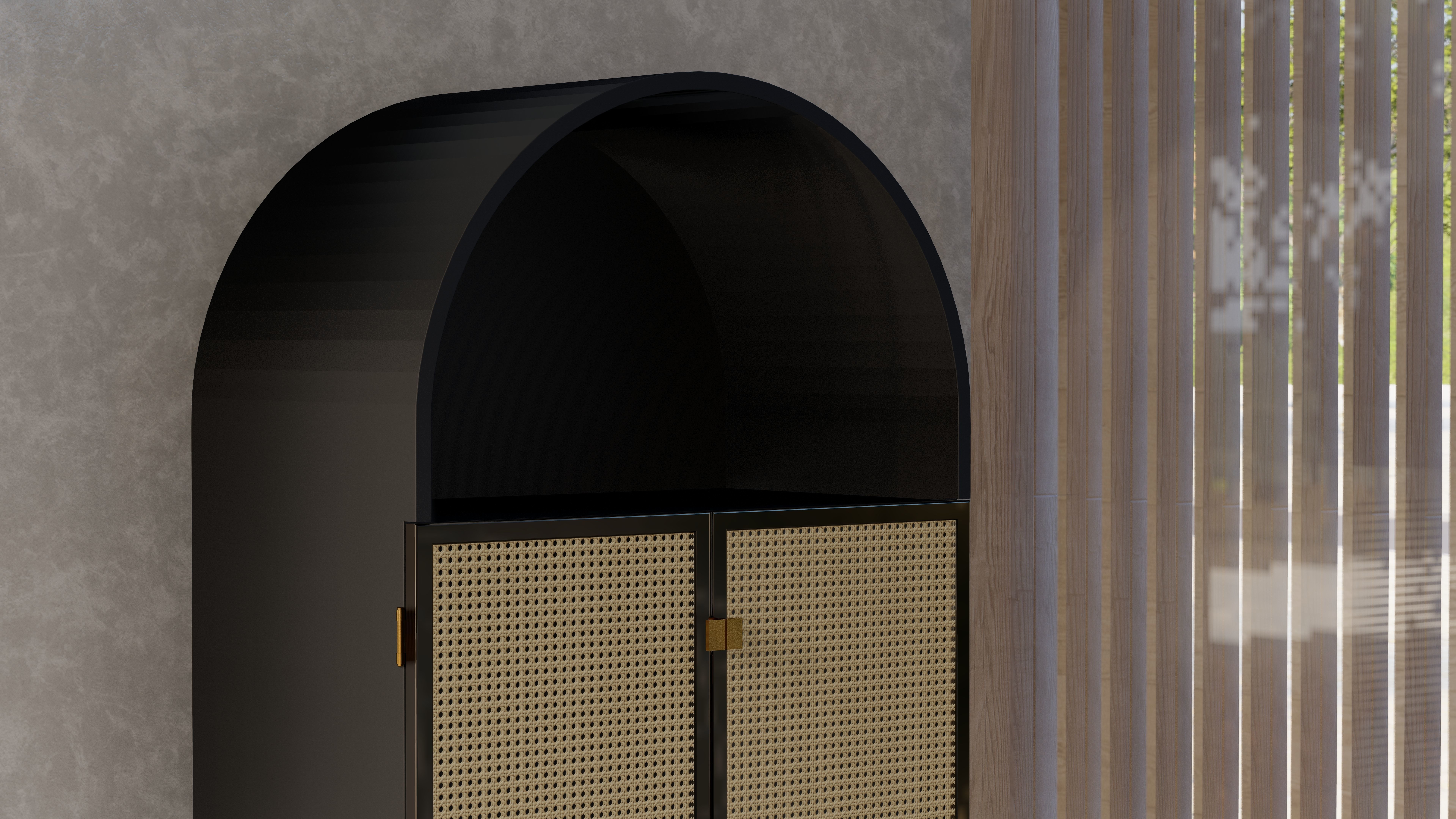 Cane cabinet 3D model 3D model_2
