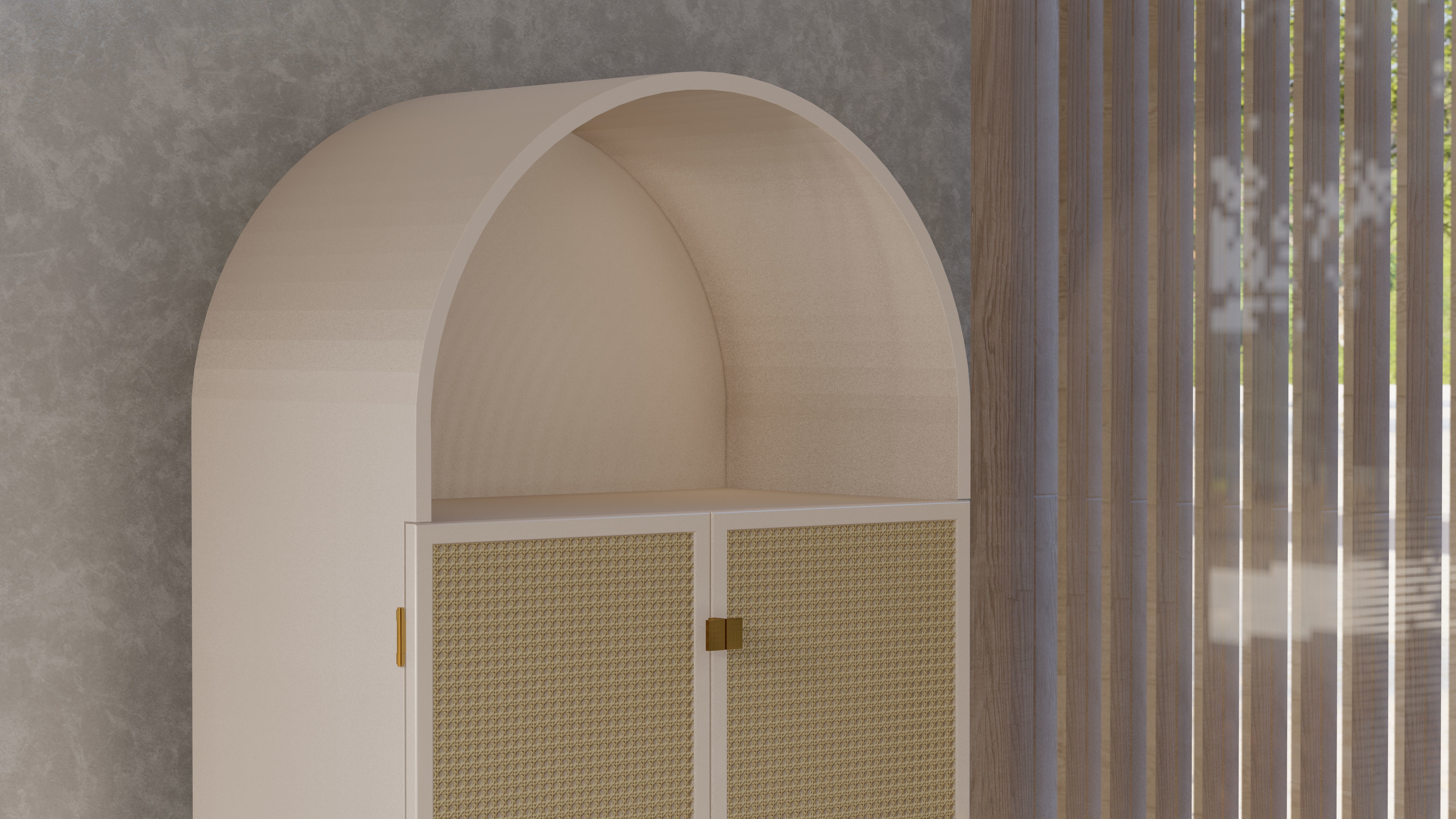 Cane cabinet 3D model 3D model_5